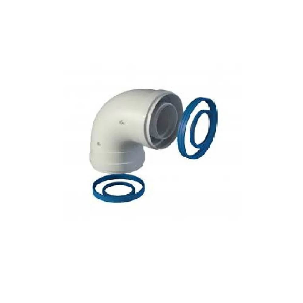 CURVA 90 COAXIAL 60/100 A 90