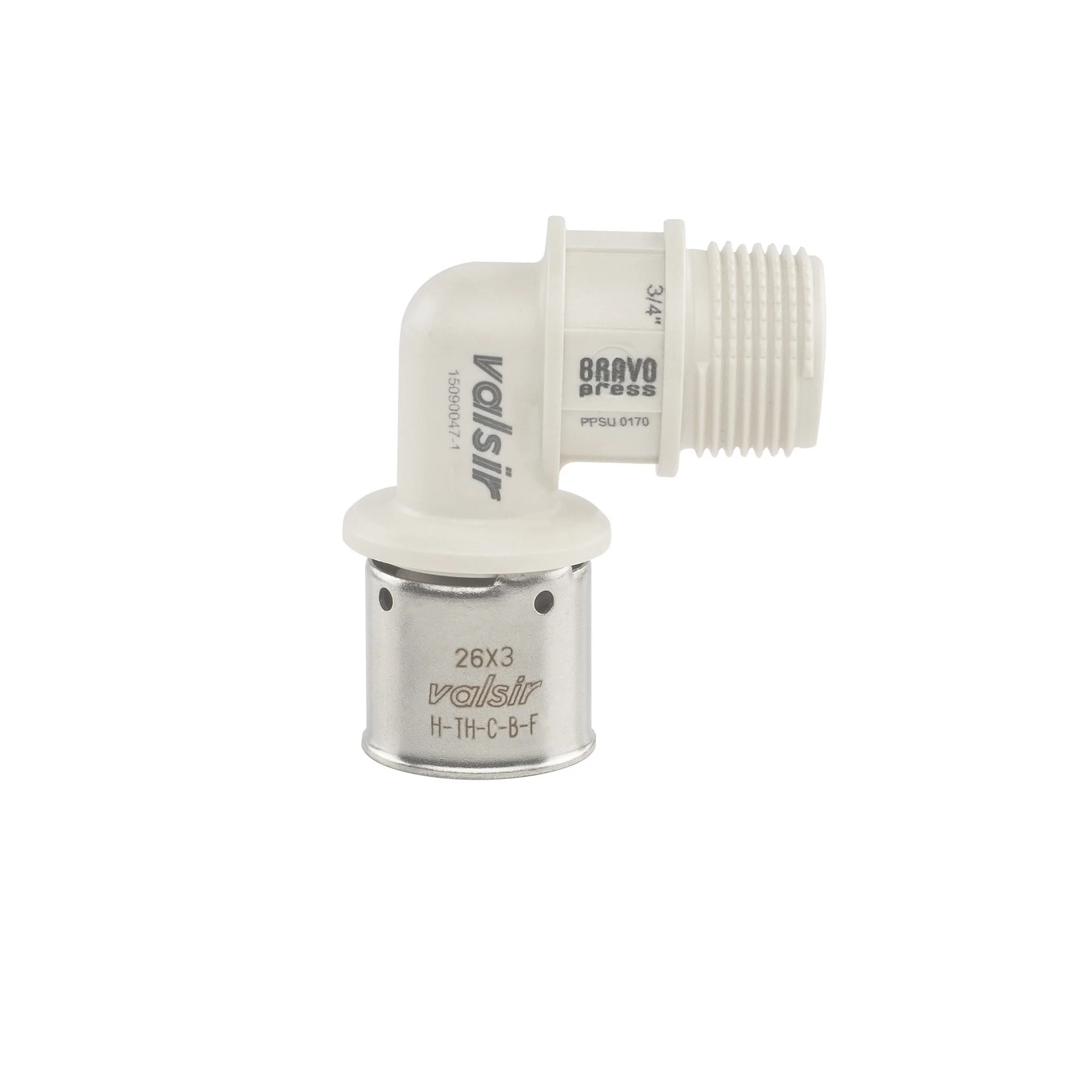 CODO CON HILO HE BP 26X3 X 3/4"