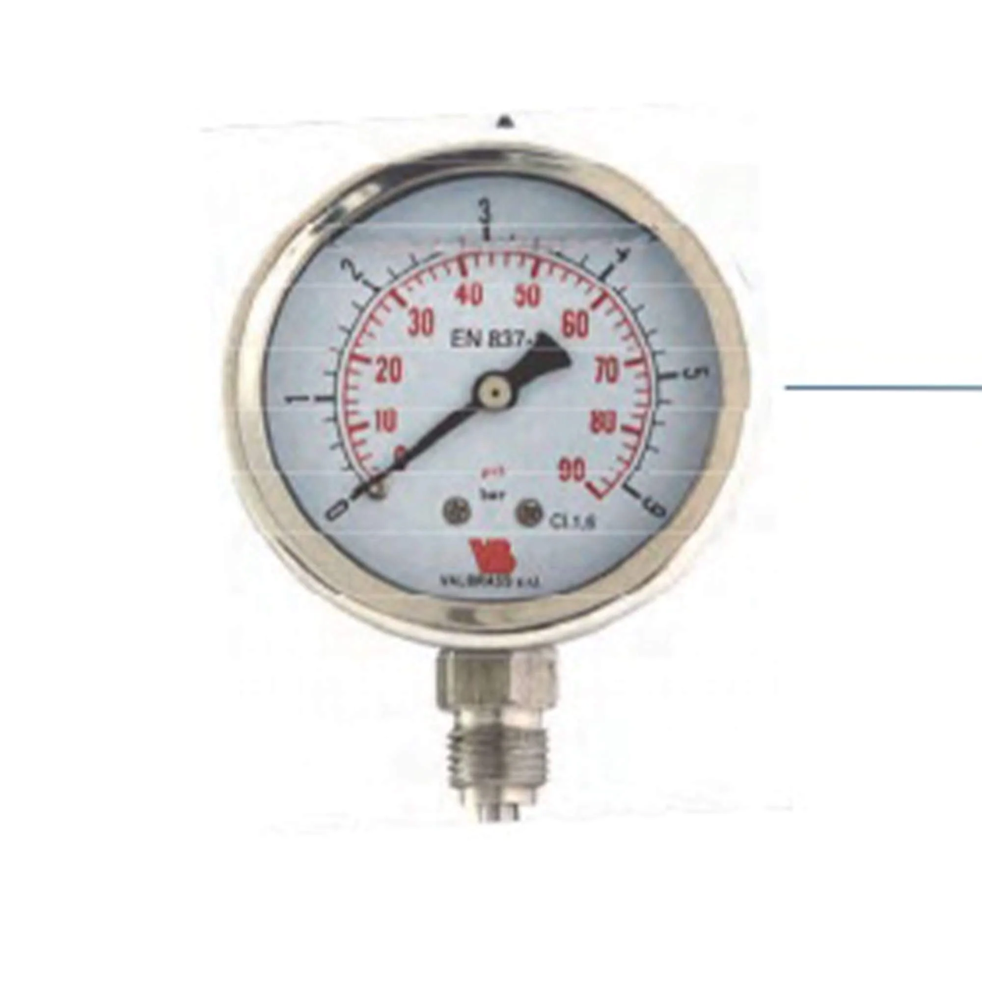 MANÓMETRO 0-6 BAR 1/2" RAD D100